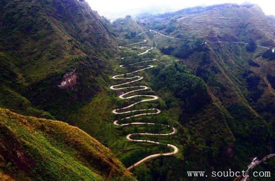 中國十大最美公路，河南郭亮掛壁公路震撼人心