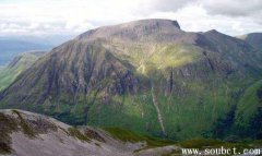 英國最高的山,本尼維斯山海拔1343米