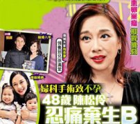 陳松伶為什么不能生育