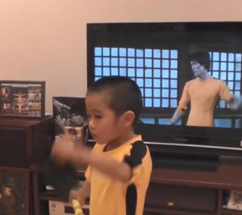 模仿李小龍的小孩是誰
