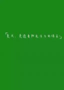 夏天是什么顏色