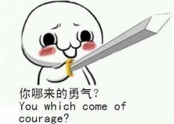梁靜茹給的勇氣什么梗，主要用來吐槽不自量力的行為