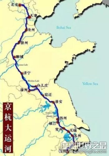 京杭大運(yùn)河始建于哪個(gè)朝代，春秋時(shí)期公元前486年(全長1797公里)