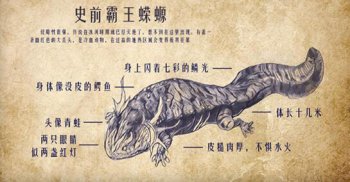 有史以來最大的蠑螈，史前霸王蠑螈(比恐龍厲害)