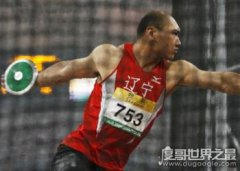 鐵餅世界紀(jì)錄,男子74.08米,女子76.8米