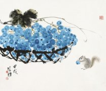 松鼠葡萄寓意