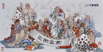 十八羅漢排名及順序，賓度羅跋羅墮閣尊者排第一