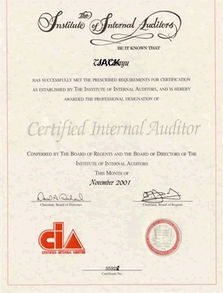 cia是什么組織,是國際注冊內部審計師