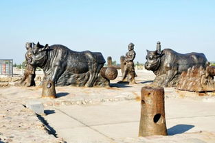黃河鐵牛在什么地方,位于山西省永濟市古蒲州城西門外黃河東岸