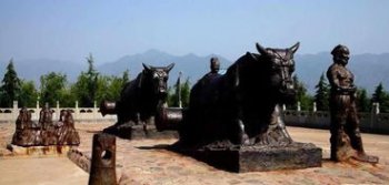 黃河鐵牛在哪個地方,位于永濟古蒲州城西門外黃河灘上