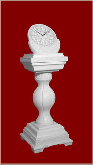 日晷計時的原理，移動著的晷針影子好像是現代鐘表的指針