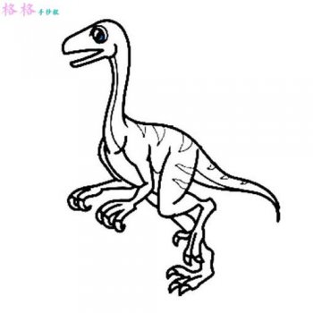大霸王龍怎么畫, 畫一條淺弧線這將是我們恐龍的背面