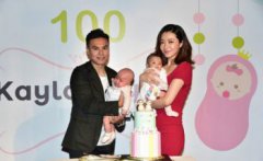 熊黛林的雙胞胎寶寶,一個像媽一個像爸