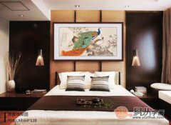 床頭上掛什么畫最吉祥,孔雀成雙成對(duì)夫妻恩愛白頭