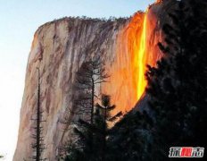 自然罕見(jiàn)奇觀，美國(guó)自然奇觀之火瀑布