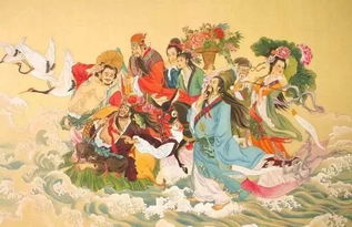 八仙過海的神話故事,八仙向西王母拜壽回來騰云從東海上經(jīng)過