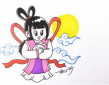 嫦娥奔月簡筆畫,怎么畫嫦娥仙子