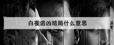 白夜追兇結局什么意思，白夜追兇大結局解析