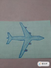 飛機簡筆畫的畫法，簡單飛機一筆畫