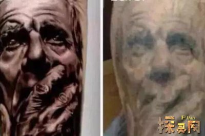 紋身老了后的惡心圖片,松弛皺皺巴巴極其驚悚(無美感)