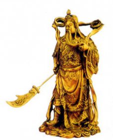 供奉武財神關(guān)公是擺水還是酒