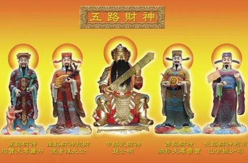 五路財神都是誰,每年正月都要送走窮神祭財神