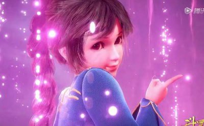 小舞1歲長什么樣，一頭黑色的蝎子辮垂過臀部