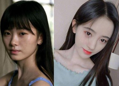 鞠婧祎不化妝的樣子，不化妝就是一個平淡無奇的路人